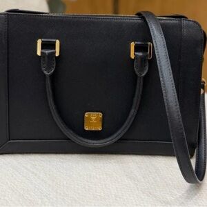 MCM Black Leather Handbag
